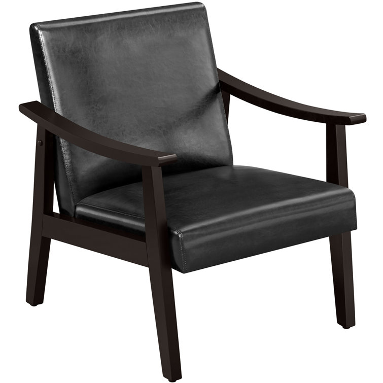 Slim discount leather armchair